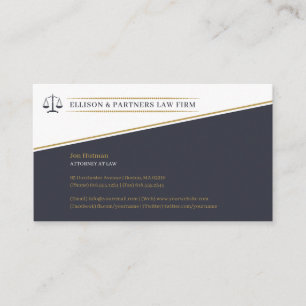 Attorney at Law   Elegant Scales Business Card