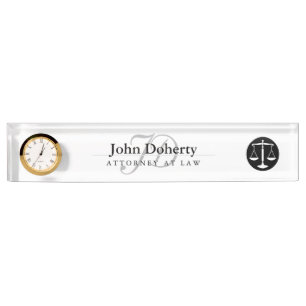 ATTORNEY AT LAW   Initials Nameplate