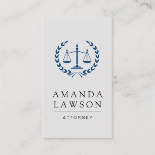 Attorney at Law Justice Scales Appointment Card