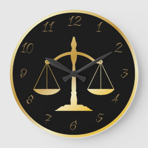 Attorney at law large clock