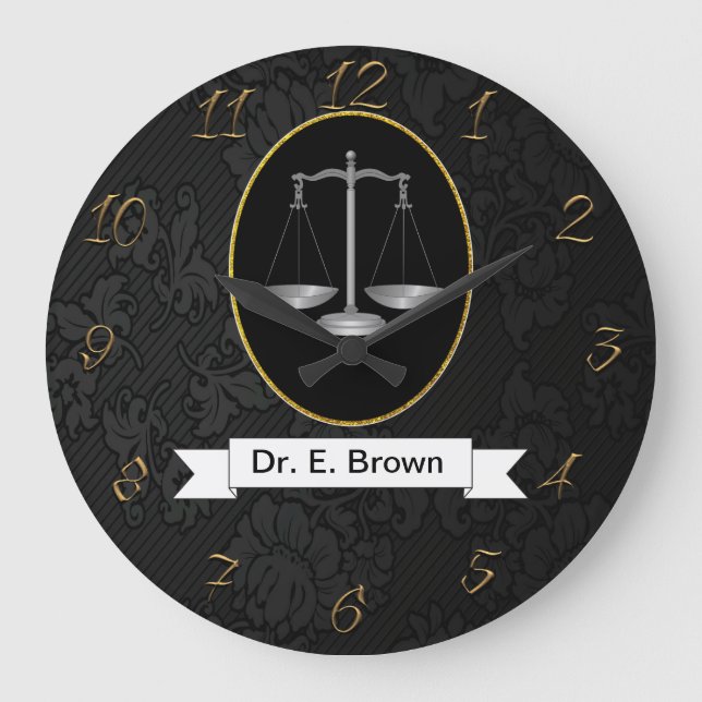 Attorney at law large clock (Front)