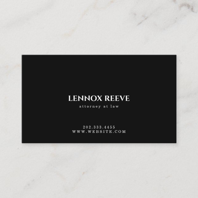 Attorney At Law, Law Firm, Lawyer Business Card (Front)