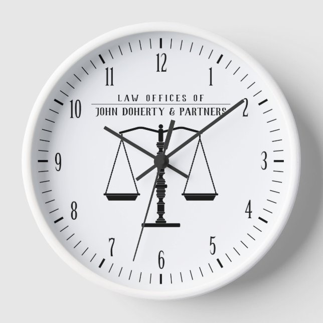 Attorney at Law | Law Office Clock (Front)