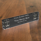 Attorney at Law | Lawyer - Black and Silver