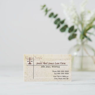 Attorney At Law Lawyer Business Card