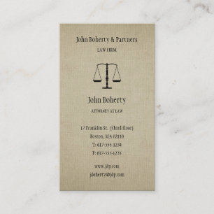 Attorney at Law Lawyer Business Card