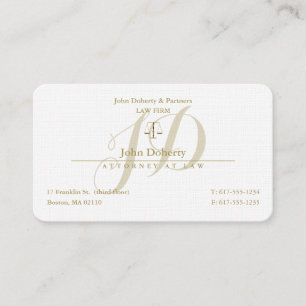Attorney at Law   Lawyer Business Card