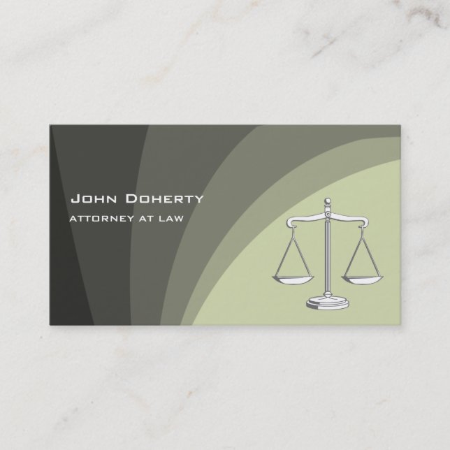 ATTORNEY AT LAW | Lawyer Business Card (Front)