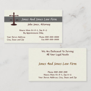 Attorney At Law Lawyer Business Card