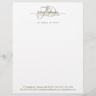 Attorney at Law   Lawyer Custom Letterhead