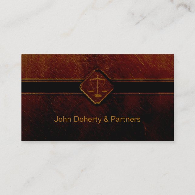 ATTORNEY AT LAW | Legal Professions Business Card (Front)