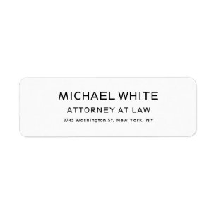 Attorney at Law Linen Minimalist Professional 