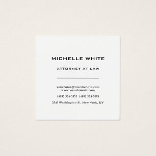 Attorney at Law Minimal Professional Profile Card