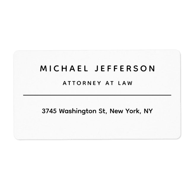 Attorney at Law Minimalist Classical Pro (Front)