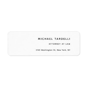 Attorney at Law Minimalist Classical Professional