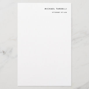 Attorney at Law Minimalist Classical Professional Stationery