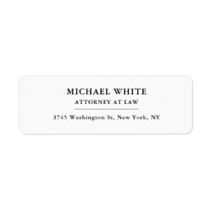 Attorney at Law Minimalist Professional