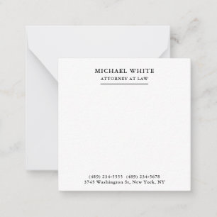 Attorney at Law Minimalist Professional Card