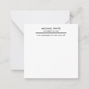 Attorney at Law Minimalist Professional Card