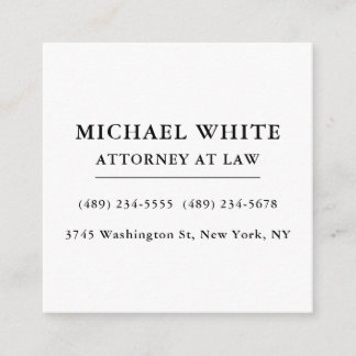 Attorney at Law Minimalist Professional Enclosure Card