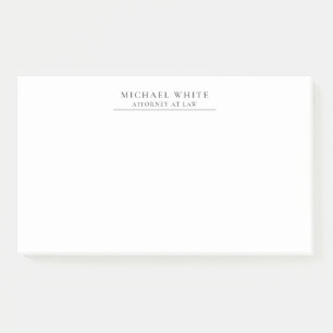 Attorney at Law Minimalist Professional Post-it Notes