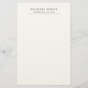 Attorney at Law Minimalist Professional Stationery