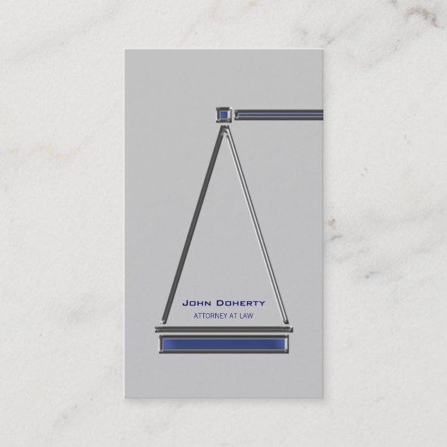ATTORNEY AT LAW - Modern Business Card (Front)