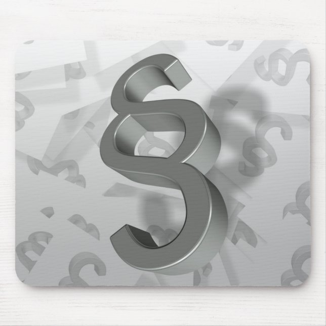 Attorney at law mouse mat (Front)