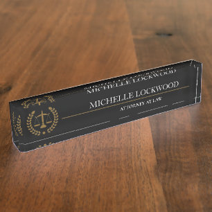 Attorney at Law Nameplate