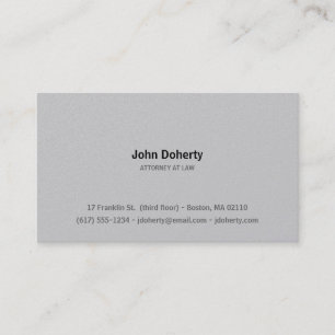 Attorney at Law Plain Business Card