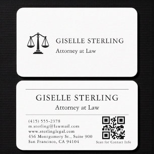 Attorney at Law QR Code Business Card