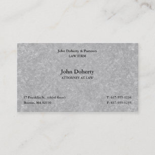 Attorney at Law   Scales of Justice Business Card