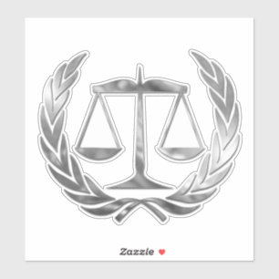 Attorney at Law Scales of Justice Silver
