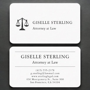 Attorney at Law Simple Business Card