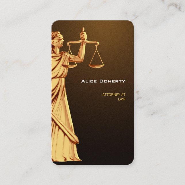 ATTORNEY AT LAW | Themis | Temida Business Card (Front)