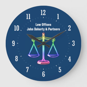 Attorney at Law   Time for Justice - Wall Clock