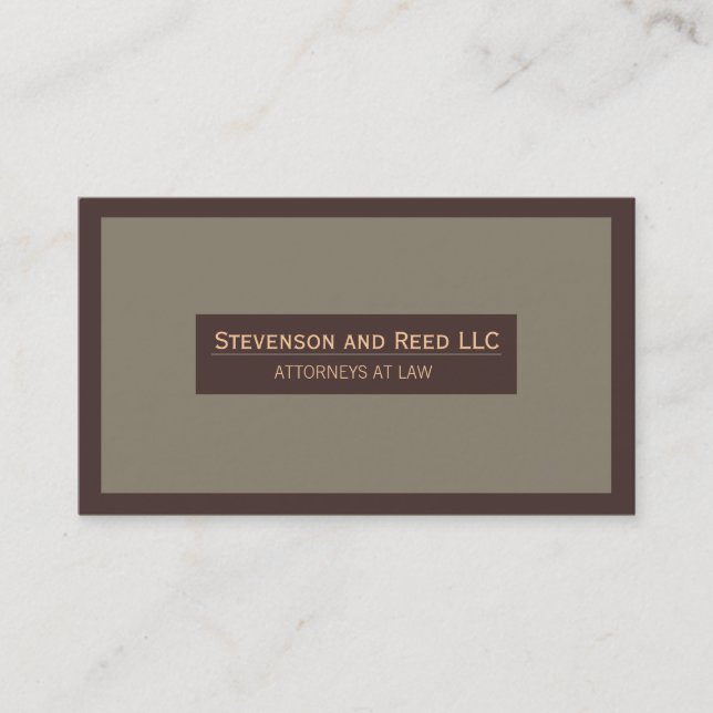Attorney at Law Traditional Business Card (Front)