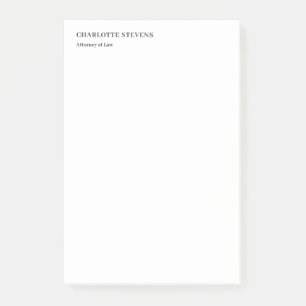 Attorney at Law Trendy Minimalist Elegant Simple Post-it Notes
