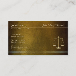 ATTORNEY AT LAW   Unique Business Card