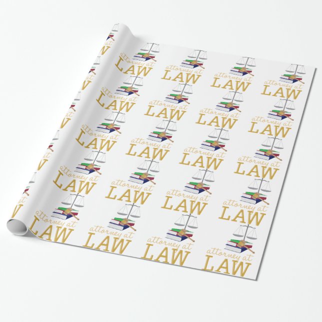 Attorney At Law Wrapping Paper (Unrolled)