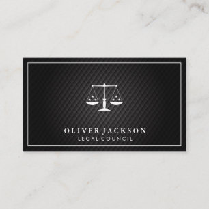 Attorney   Black Tiling   Legal Justice Business Card