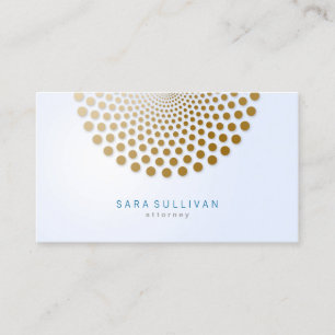 Attorney Business Card Circle Dots Motif