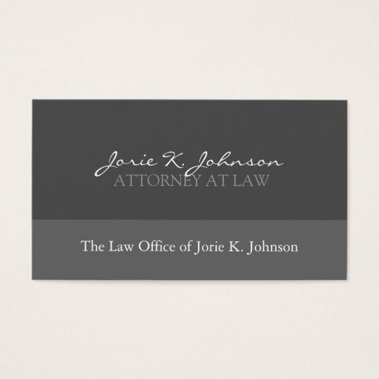 Attorney Business Card - Custom