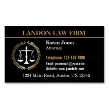 Attorney Business Card Magnet with Logo