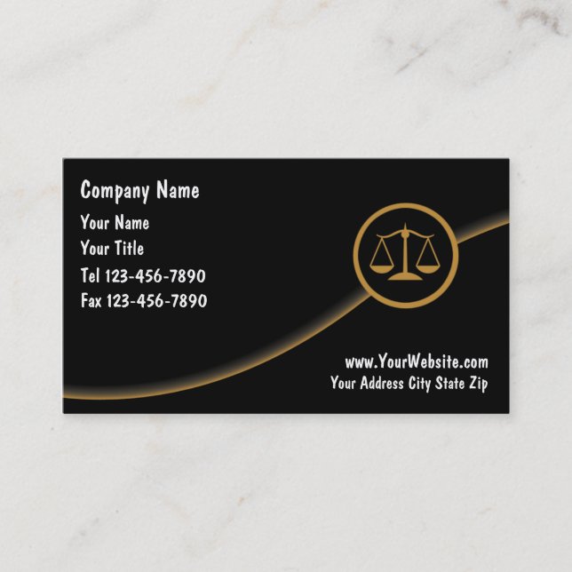Attorney Business Cards (Front)