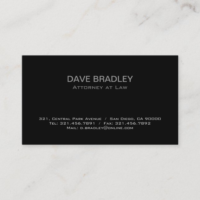 Attorney - Business Cards (Front)