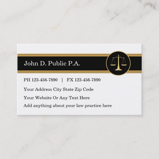 Attorney Business Cards (Front)