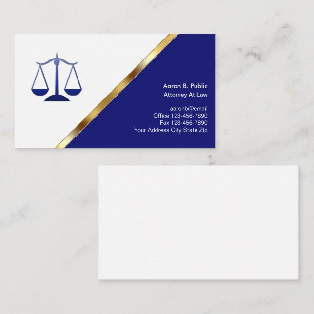 Attorney Business Cards (Front/Back)