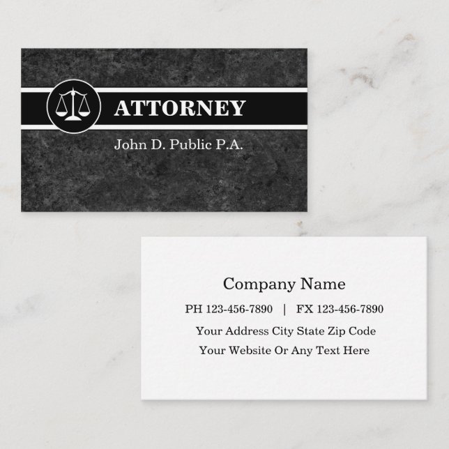 Attorney Business Cards (Front/Back)