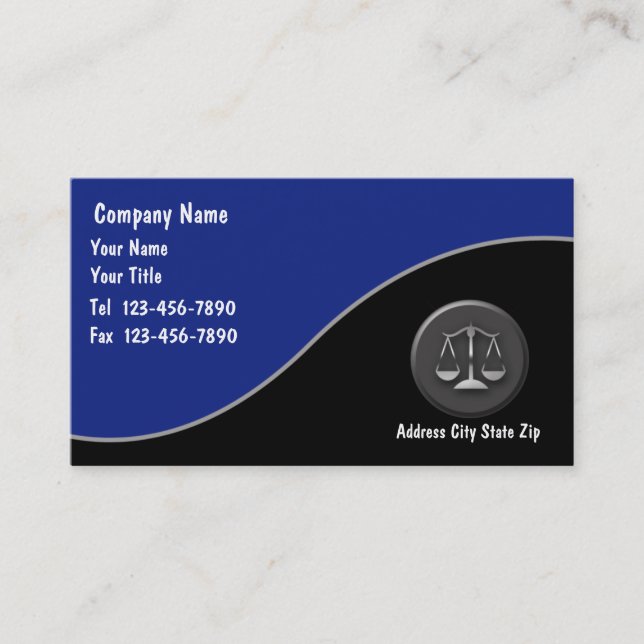 Attorney Business Cards (Front)